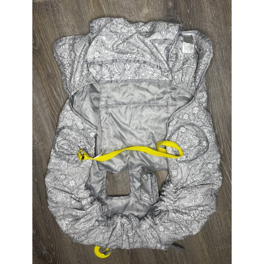 2-in-1 Shopping Cart Cover Highchair Cover Baby Toddler One Size Gray White‎ - Picture 2 of 2